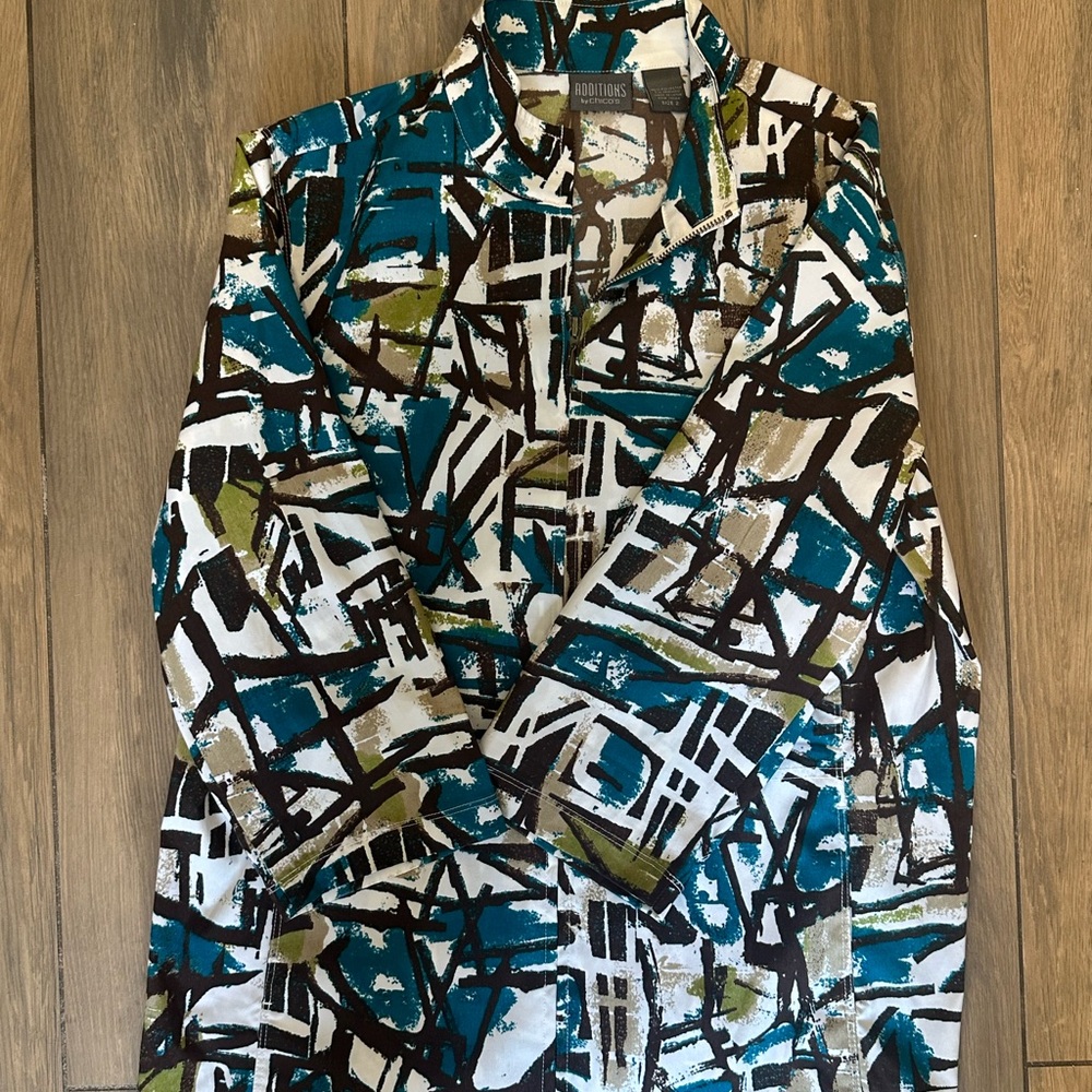 Chico's Abstract Patterned Jacket - image 3